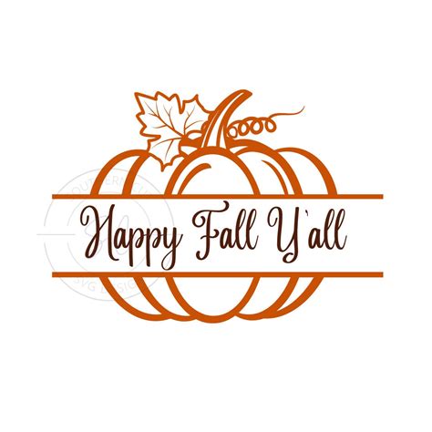 Happy Fall Y'all SVG SVG/PNG Design Fall Svg - Etsy