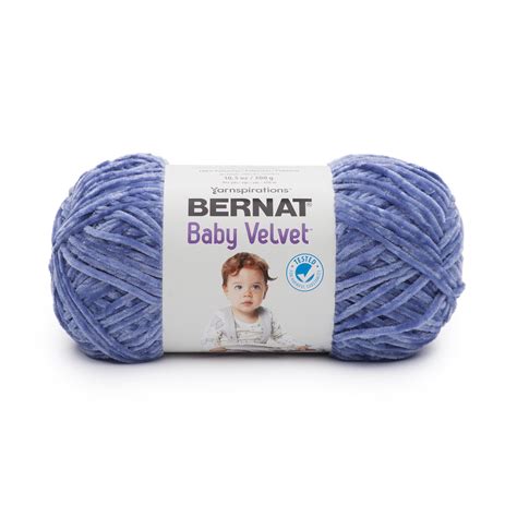 Bernat Polyester Baby Velvet Yarn (300g/10.5 oz), Wandering Blue ...