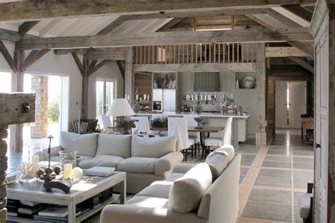 Rustic Elegance: Barn House Living Rooms