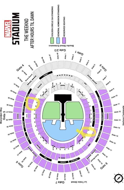 Marvel Stadium - best seating for concert between GA standing, Level 1 ...