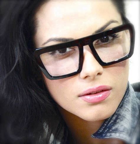 Vintage Square Big Thick Frame Clear Lenses Men Women Celebrity Black Eyeglasses for sale online ...