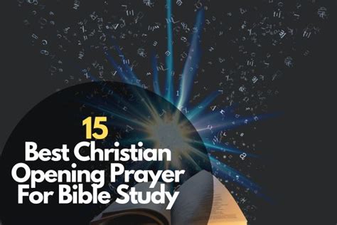 15 Best Christian Opening Prayer For Bible Study – Bible Verses of the day