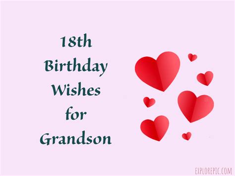 42 Sweet 18th Birthday Wishes for Grandson - Happy Birthday Grandson – ExplorePic