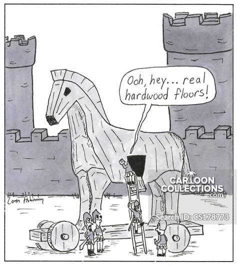 The Trojan Horse Cartoons