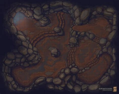 Cave (24x19) : battlemaps | Fantasy map, Dungeon maps, Dnd world map