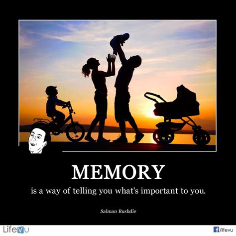 "Memory is a way of telling you what's important to you." - Salman Rushdie http://on.fb.me ...