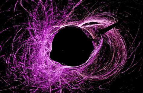 Black Hole Abstract Art Purple Digital Art by Don Northup - Pixels