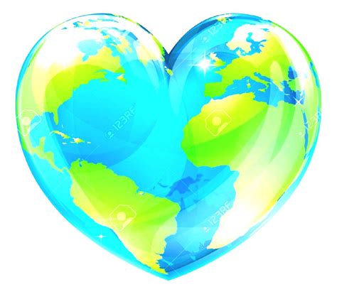 heart shaped world png - Clip Art Library