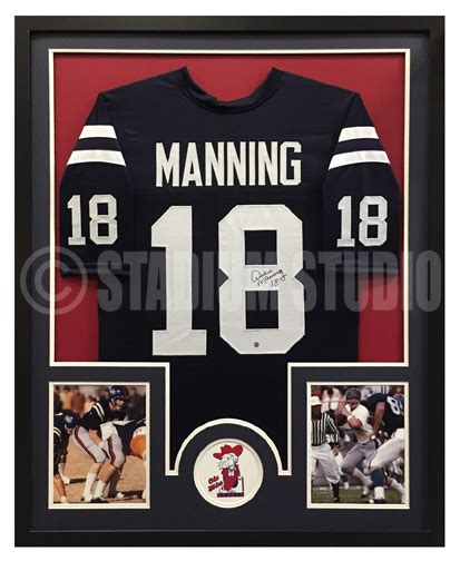 Archie Manning Autographed Framed Ole Miss Rebels Jersey - The Stadium ...