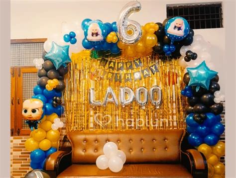 Classic Boss Baby Decor For Kids Birthday