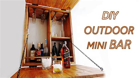 How to make your own Outdoor Mini BAR (DIY Bar Design) - YouTube