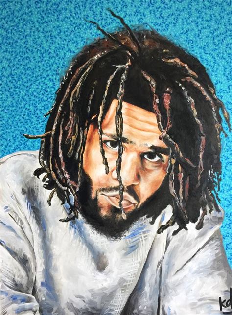 J Cole Print — Kalin Devone in 2020 | J cole art, J cole drawing, J cole