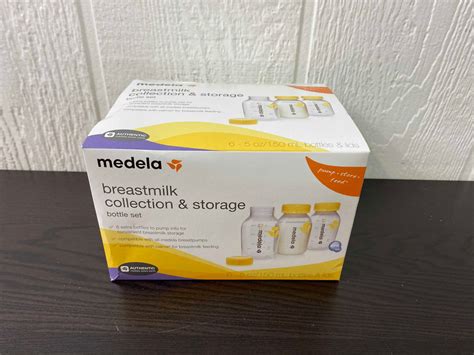 Medela Breast Milk Collection and Storage Bottles with Solid Lids, 6pk