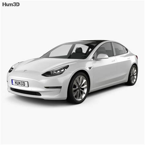 Tesla Model 3 2021 3D model - Download Sedan on 3DModels.org