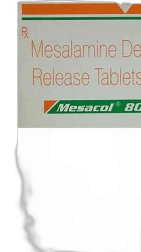 Mesacol 800 Tablet DR (Mesalazine (800mg)), Prescription, Treatment ...