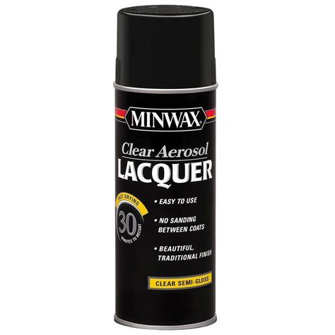 Minwax 12.25 oz. Semi-Gloss Clear Lacquer Aerosol Spray (6-Pack)-15205 - The Home Depot