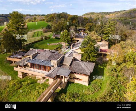 Photograph of Frank Lloyd Wright's Taliesin. Iowa County, near Spring ...