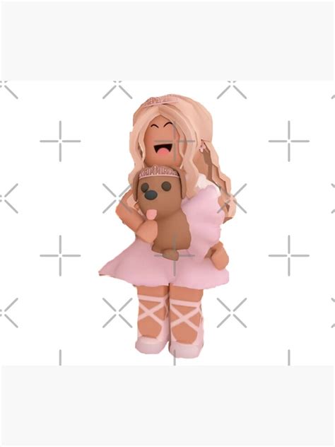 "Roblox girl with her puppy" Tapestry by katystore | Redbubble