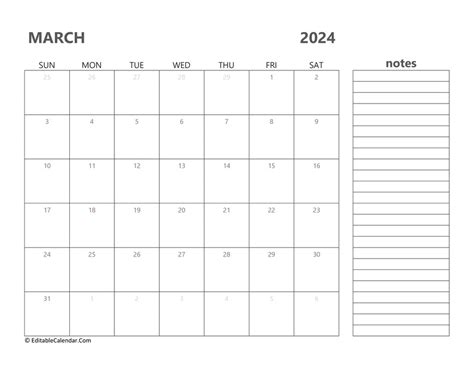 2024 March Calendar Free Printable Freebies - December 2024 Calendar