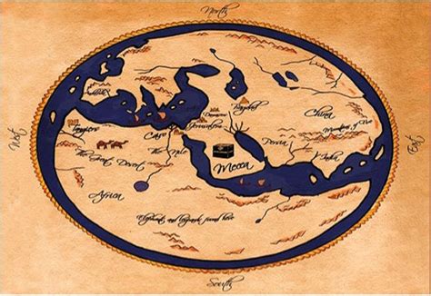 Map Making in Muslim Civilisation: The first map to show Europe, Asia ...