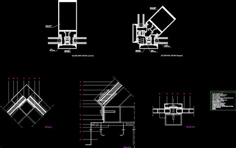 Curtain Wall Details DWG Plan for AutoCAD • Designs CAD