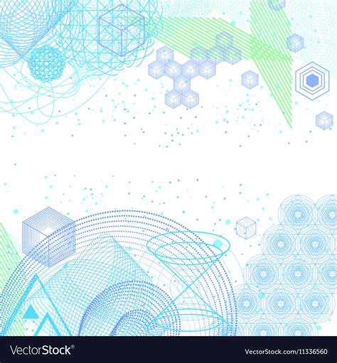 Science and mathematics abstract background Vector Image