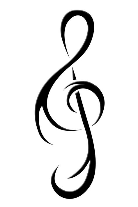 Treble Clef - ClipArt Best | Music symbol tattoo, Music tattoo designs ...