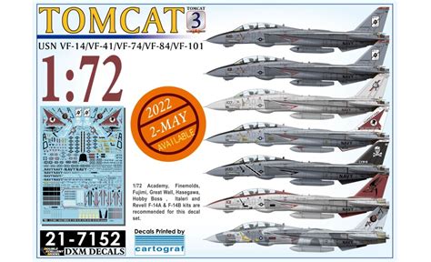 Decals: F-14A/B Tomcat Collection | AeroScale