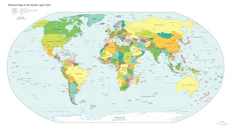 Free High Resolution Map of the Political World