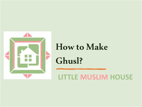 How to Make Ghusl According to Sunnah? - Little Muslim House