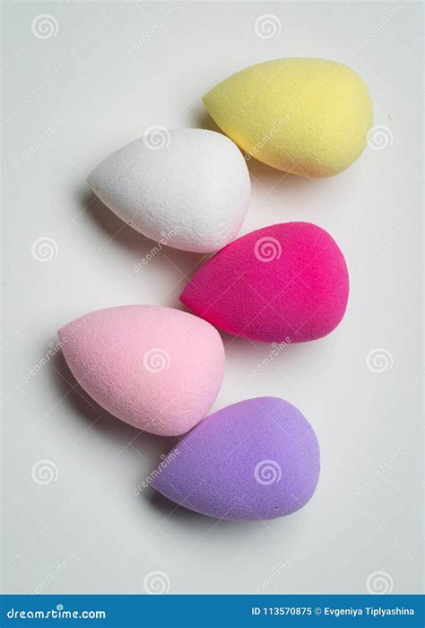 Sponges for Applying Makeup Stock Image - Image of cosmetics, product ...