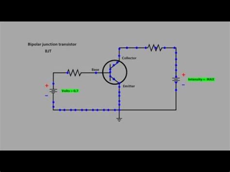 Npn transistor amplifier animation pictures