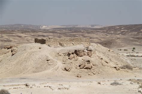 Moa Nabataeans Fortress Ancient Ruins in the Arava, South of Israel ...