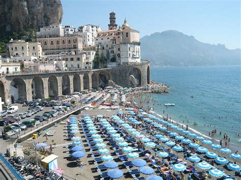 Spiaggia di Atrani Beach, Beach in Amalfi Coast, Italy