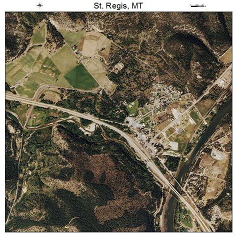 Aerial Photography Map of St Regis, MT Montana