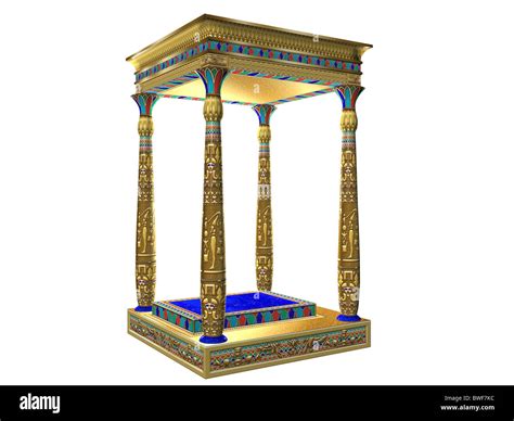 3D illustration of an ancient Egyptian shrine Stock Photo - Alamy