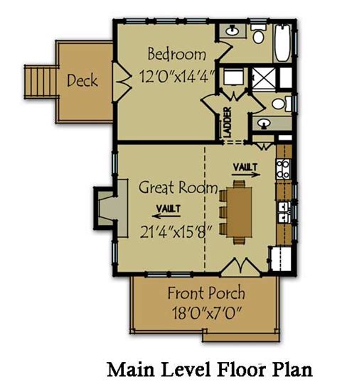 Open Concept Cabin Floor Plans With Loft / I have designed theses plans with plenty of detailed ...