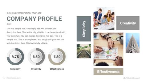 Company Profile PowerPoint Presentation Template Designs - SlideGrand