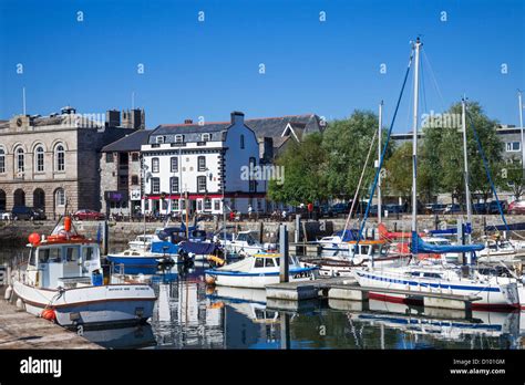 England, Devon, Plymouth, Barbican Quay, Harbour View Stock Photo - Alamy