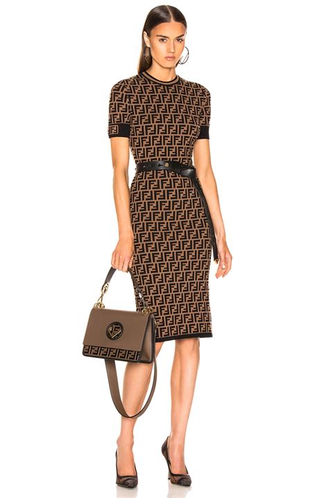 Fendi Knit Dress in Tobacco | FWRD