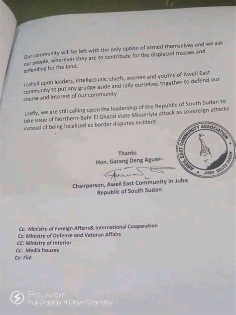 South Sudan: Aweil East Community Association-Juba – Condemnation for Misseriyia wanton ...