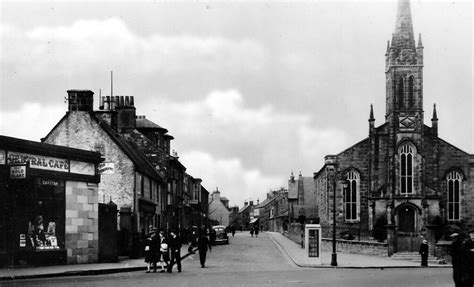 Tour Scotland: Old Photograph Main Street Bannockburn Scotland