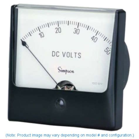 Simpson Electric Wide-Vue Style DC Current Analog Panel Meters Ram Meter, Inc.