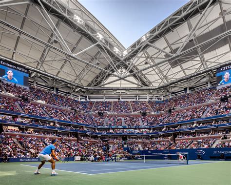 Arthur Ashe Stadium Retractable Roof - Architizer