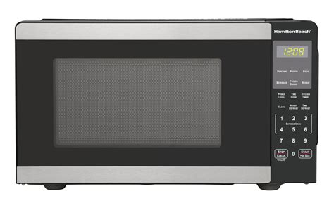 Hamilton Beach 0.9 Cu ft Countertop Microwave Oven, 900 Watts, Stainless Steel, New | Bigbigmart.com