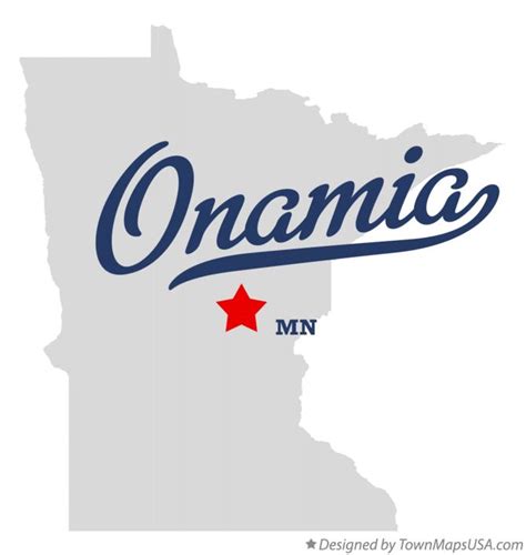 Map of Onamia, MN, Minnesota