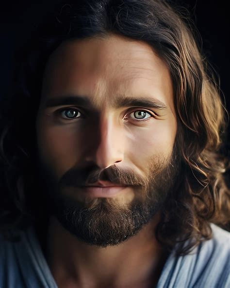 Premium AI Image | A portrait of Jesus Christ's face