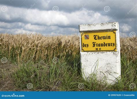 At the Border between Belgium and France Stock Photo - Image of clouds ...