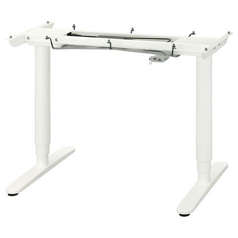 BEKANT Sit/stand underframe for table top - white - IKEA