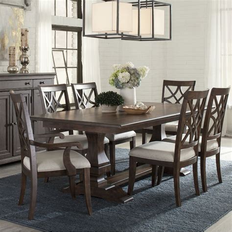 Trisha Yearwood Home Collection 7 - Piece Extendable Solid Wood Dining ...